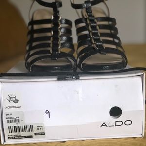 Black Aldo Sandal